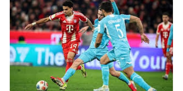 Luis Díaz was betrokken bij vijf doelpunten in één wedstrijd voor FC Bayern München